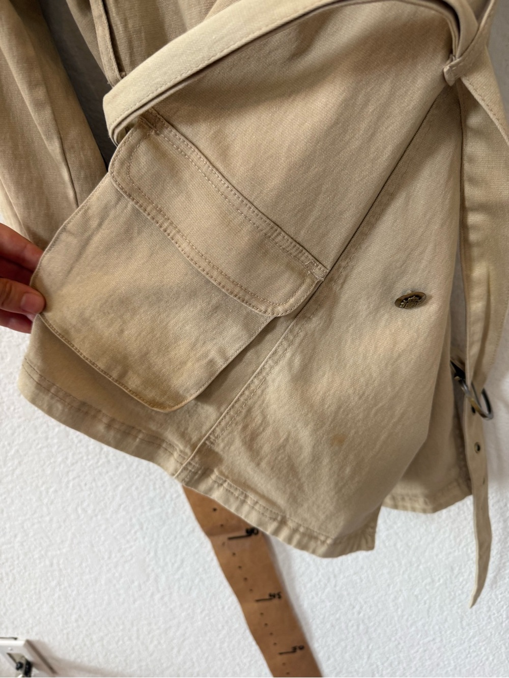 Women’s DG2 Trench Jacket - Khaki - Picture 6 of 6